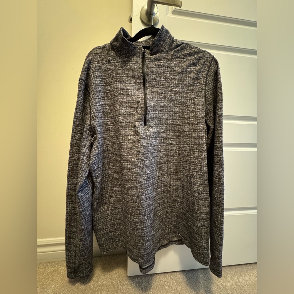 Lululemon Grey Quarter Zip Long Sleeve Shirt